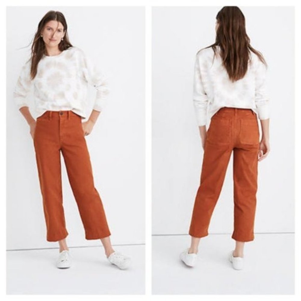 Madewell Tall Slim Emmett Wide-Leg Crop Pants